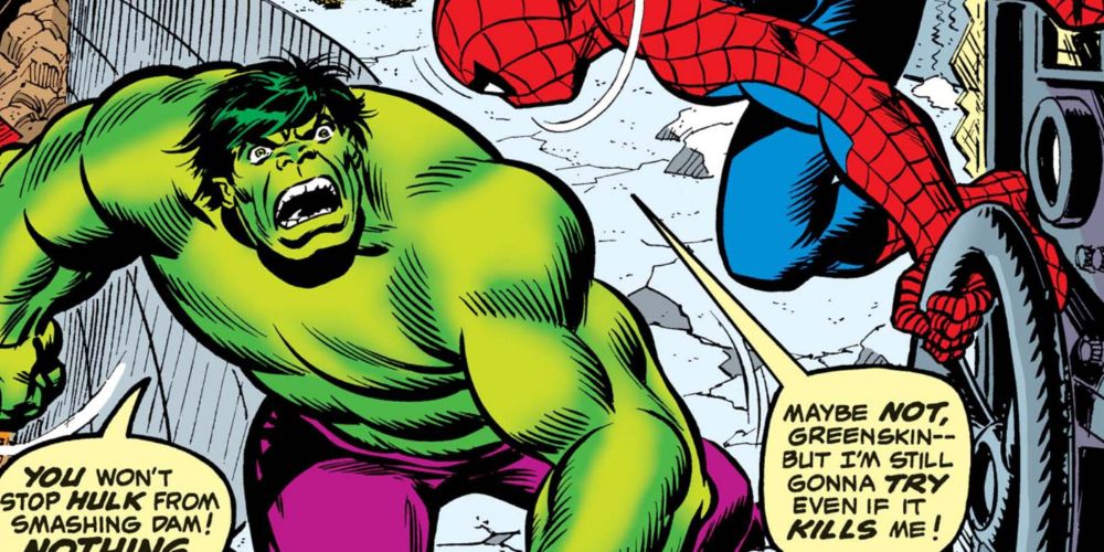 Hulk fights Peter Parker in Amazing Spider-Man #119